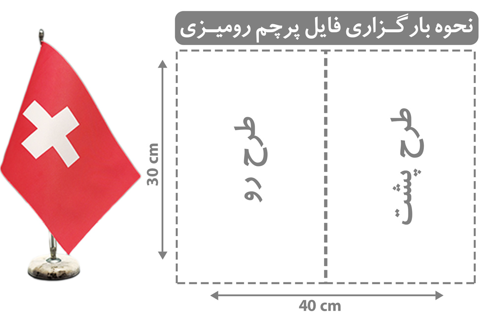 پرچم رومیزی مخروطی بدون ریشه